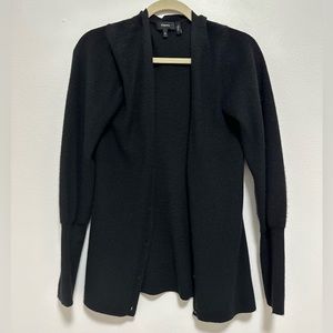 Theory Black Cashmere Cardigan